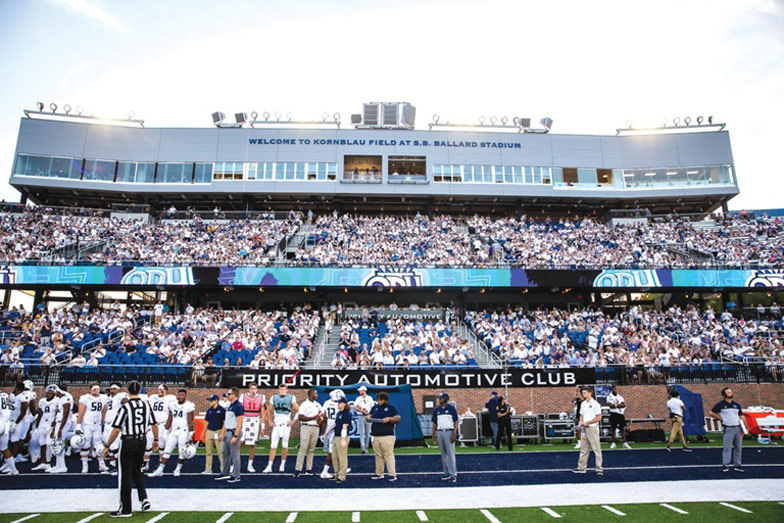 Stadium Field And Chairs