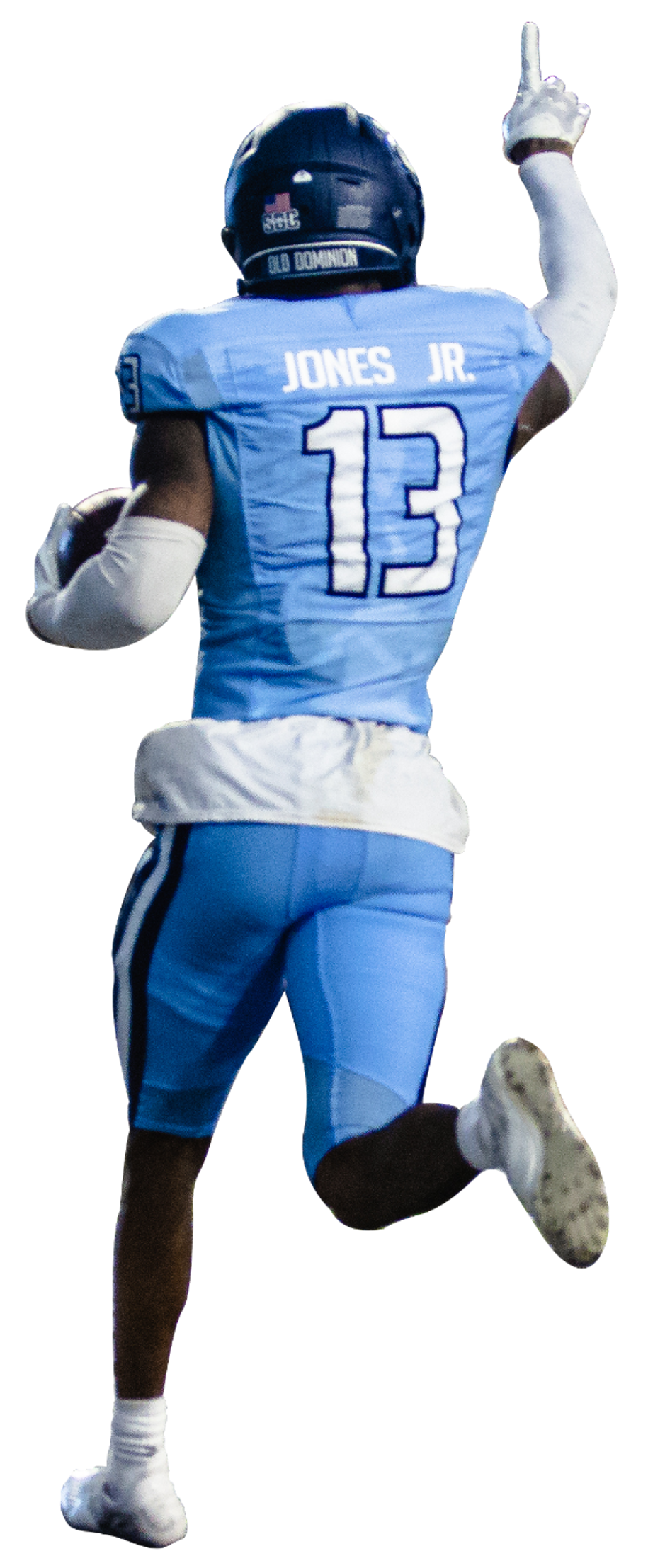 football player celebrating a touchdown