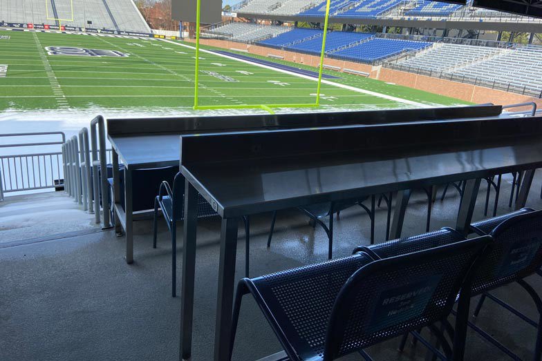 Chairs Facing Stadium